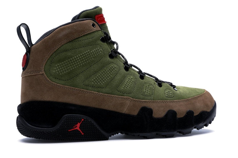Jordan 9 Retro Boot NRG Military Brown Legion Green