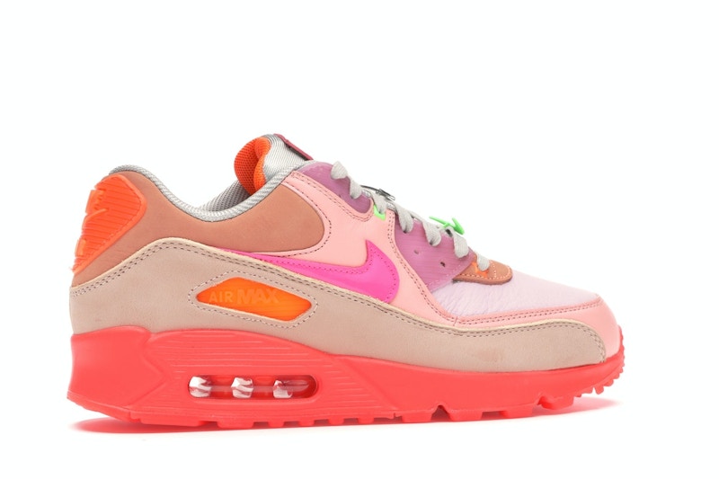 Nike Air Max 90 PRM Platinum Crimson/Bright Purple (Women's)
