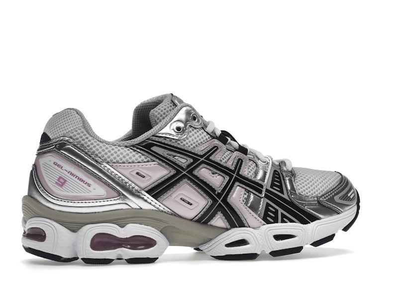 ASICS Gel-Nimbus 9 White Black Light Pink (Women's)