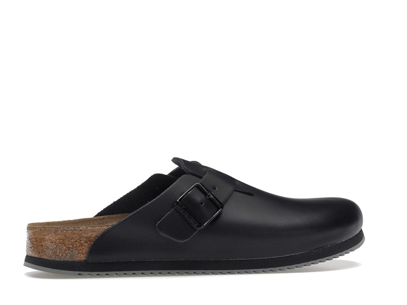 Birkenstock Boston Super Grip Leather Black