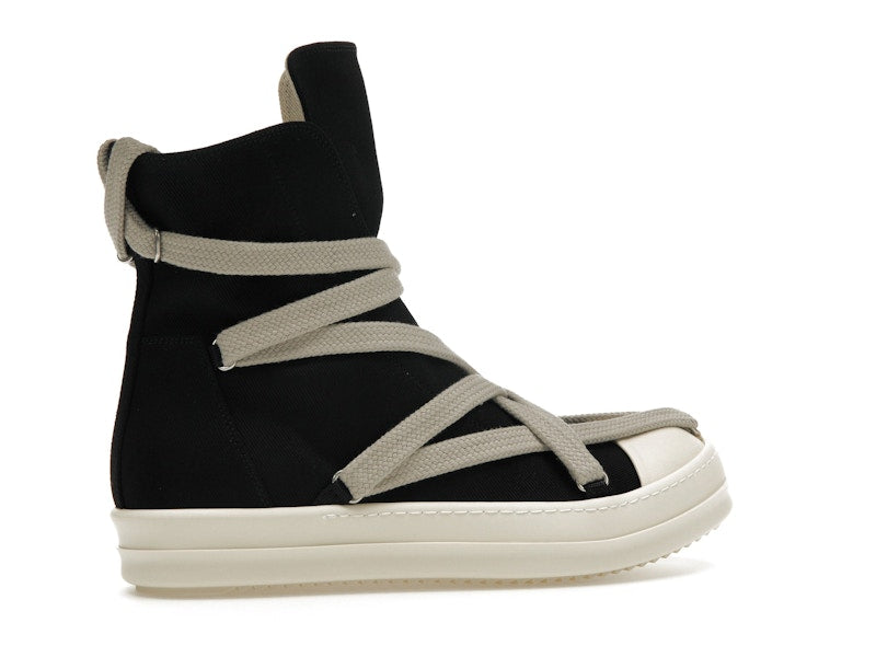 Rick Owens DRKSHDW Hexa High Black Pearl Milk Fat Lace