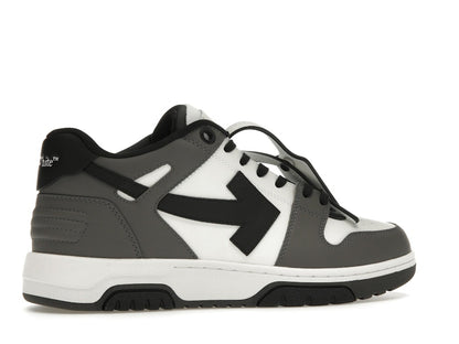 OFF-WHITE Out Of Office OOO Low Tops Dark Gray Black
