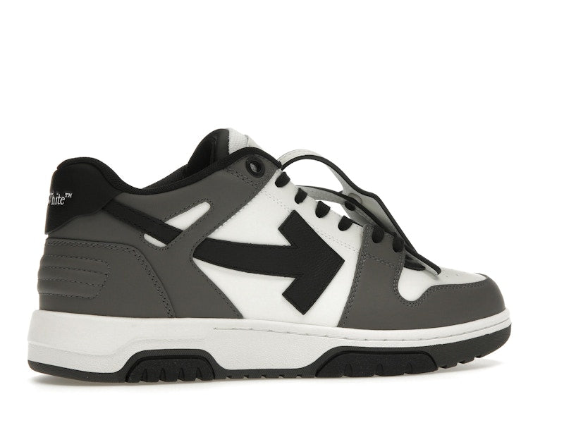 OFF-WHITE Out Of Office OOO Low Tops Dark Gray Black