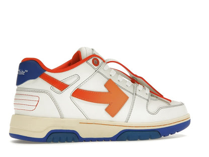 OFF-WHITE Out Of Office OOO Low Tops White Orange Blue Contrast Stitching
