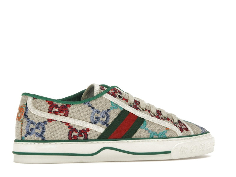 Gucci Tennis 1977 GG Logo White Multi