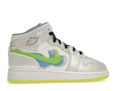 Jordan 1 Mid SE Warped Swoosh (GS)