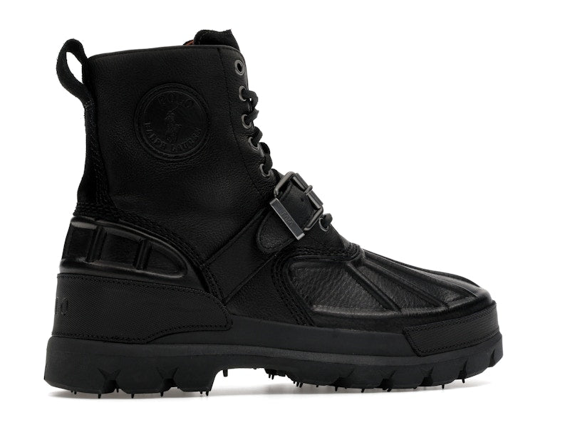 Polo Ralph Lauren Oslo High Oiled Leather Boot Black
