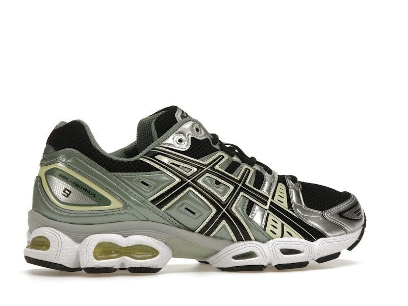 ASICS Gel-Nimbus 9 Black Green Yellow Silver
