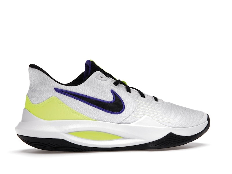 Nike Precision 5 White Barely Volt