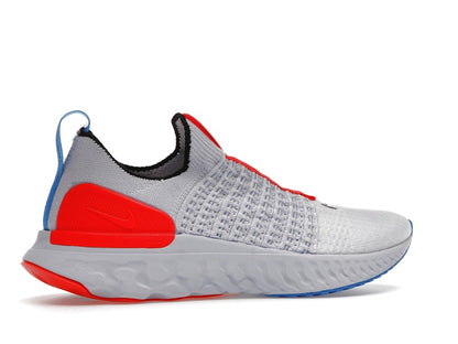 Nike React Phantom Run Flyknit 2 Football Grey Bright Crimson (Women's)