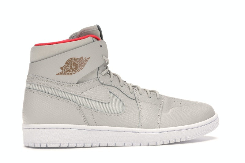 Jordan 1 Retro High Nouveau Pure Platinum Bright Crimson