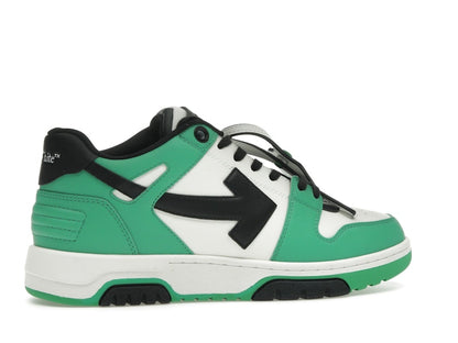 OFF-WHITE Out Of Office "OOO" Low Tops Green Black