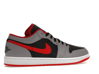 Jordan 1 Low Black Light Smoke Grey Gym Red