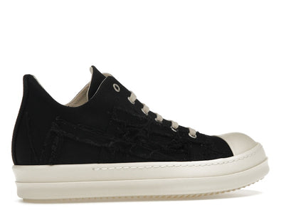 Rick Owens DRKSHDW Slashed Low Sneaks Black Milk