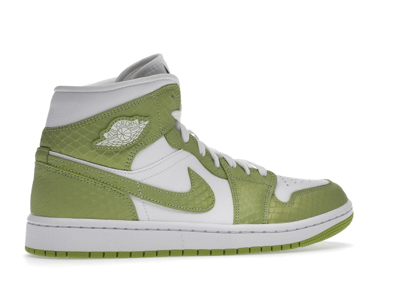Jordan 1 Mid Green Python (Women's)