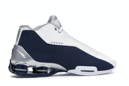 Nike Shox BB4 White Silver Navy