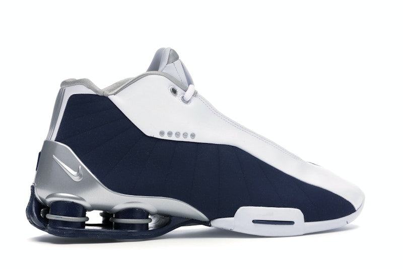 Nike Shox BB4 White Silver Navy