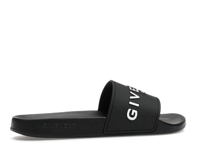 Givenchy Paris Flat Sandals Black White