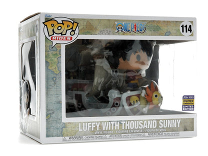 Funko Pop! Rides One Piece Luffy with Thousand Sunny 2022 Winter Convention Exclusive Figure #114