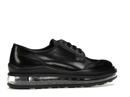 Prada Lace-Up Derby Black Brushed Leather
