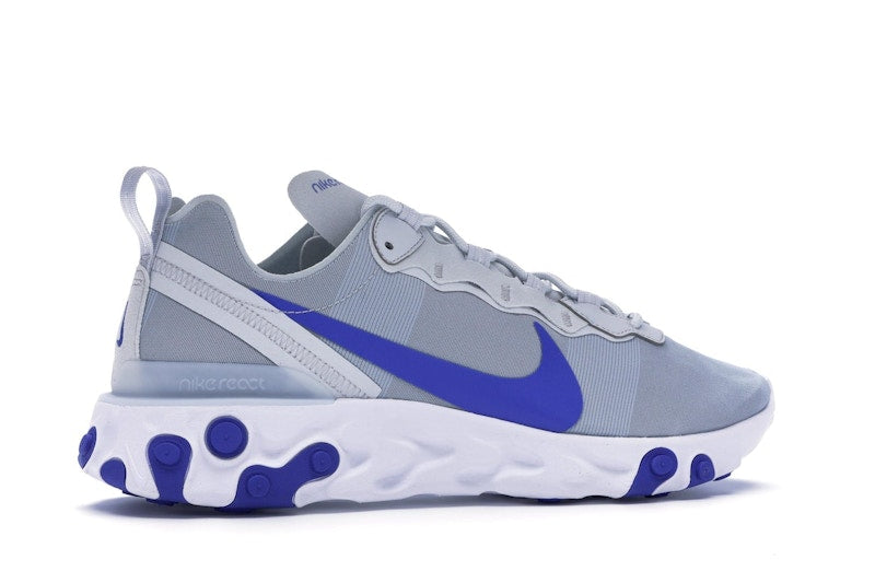 Nike React Element 55 Pure Platinum Racer Blue