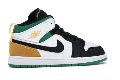 Jordan 1 Mid SE White Laser Orange Lucky Green (PS)
