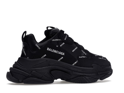 Balenciaga Triple S Black Logo (Women's)