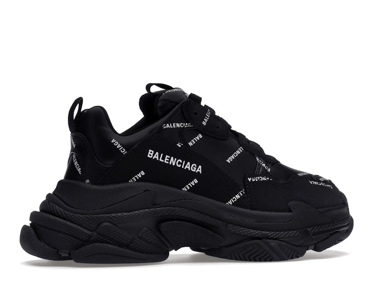 Balenciaga Triple S Black Logo (Women's)