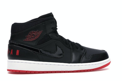 Jordan 1 Mid Black University Red