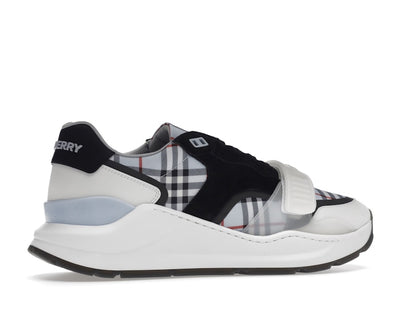 Burberry Ramsey Haymarket Check Print Light Blue White Black