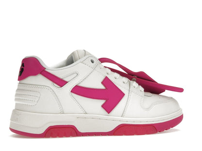 OFF-WHITE Out Of Office Calf Leather White Fuchsia (Women's)