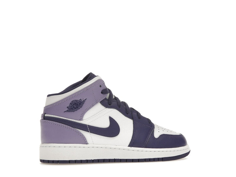 Jordan 1 Mid White Sky J Purple (GS)