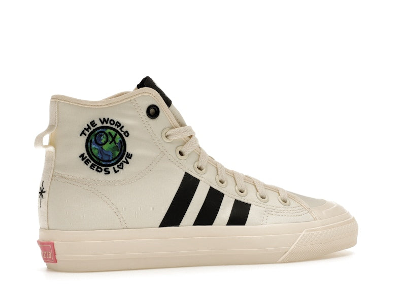 adidas Nizza Hi RF André Saraiva The World Needs Love Cream