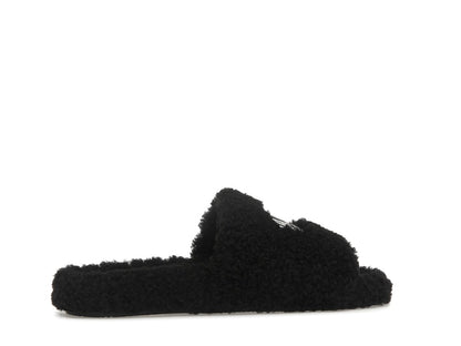 Balenciaga Paris Furry Slide Black (Women's)