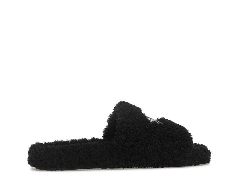 Balenciaga Paris Furry Slide Black (Women's)