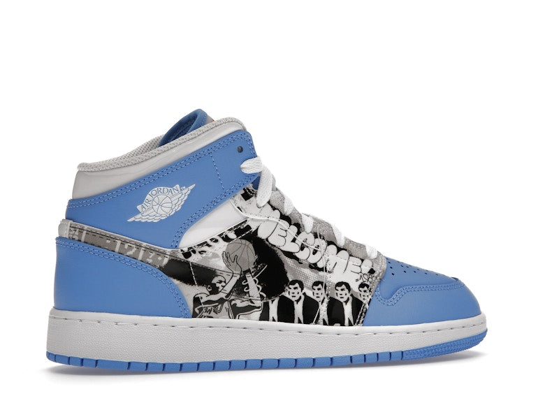 Jordan 1 Mid Sneaker School Game Winner (GS)