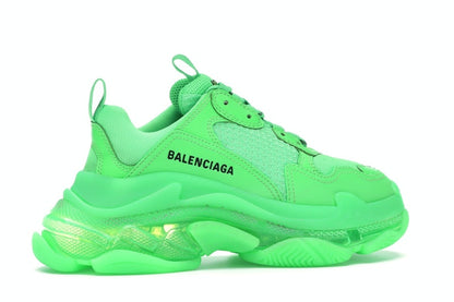 Balenciaga Triple S Neon Green Clear Sole (Women's)