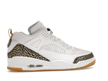 Jordan Spizike Low White Metallic Gold