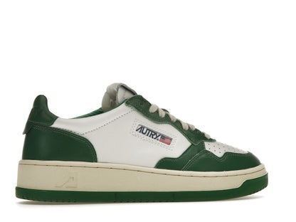 Autry Medalist Leather Low Green White