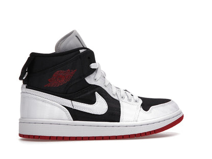Jordan 1 Mid SE Utility Canvas White Black Gym Red (Women's)
