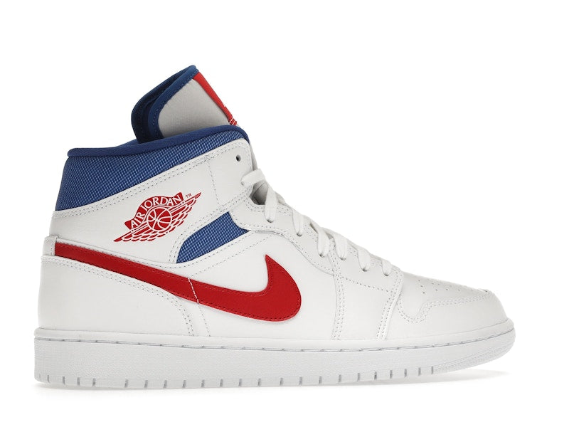 Jordan 1 Mid White Red Royal (Women's)