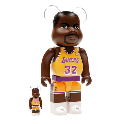 Bearbrick NBA Magic Johnson (Los Angeles Lakers) 100% & 400% Set