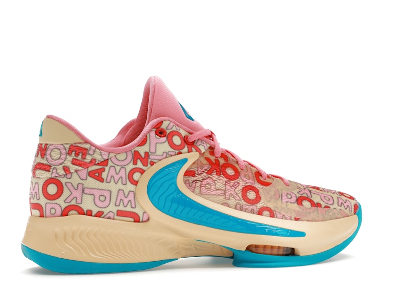 Nike Zoom Freak 4 Letter Bros Vanilla Lightning