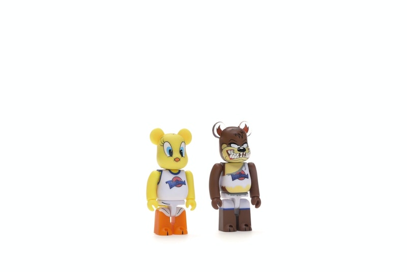 Bearbrick Space Jam Tweety & Tasmanian Devil 2 Pack 100% Multi
