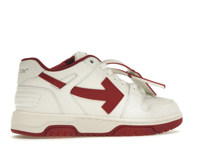 OFF-WHITE Out Of Office OOO Low Tops White Red White Tag