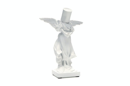 Banksy Bucket On Head Figure White