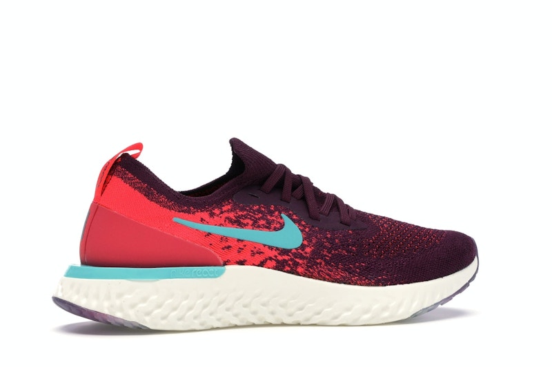 Nike Epic React Flyknit Bordeaux Hyper Jade (Women's)