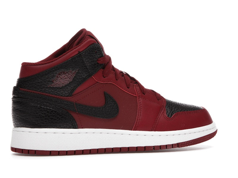 Jordan 1 Mid Team Red Black White (GS)