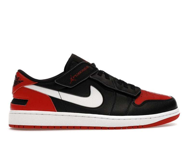 Jordan 1 Low FlyEase Black White Gym Red