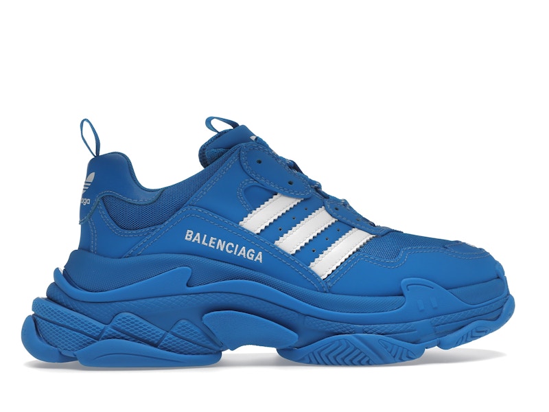 Balenciaga x adidas Triple S Blue White
